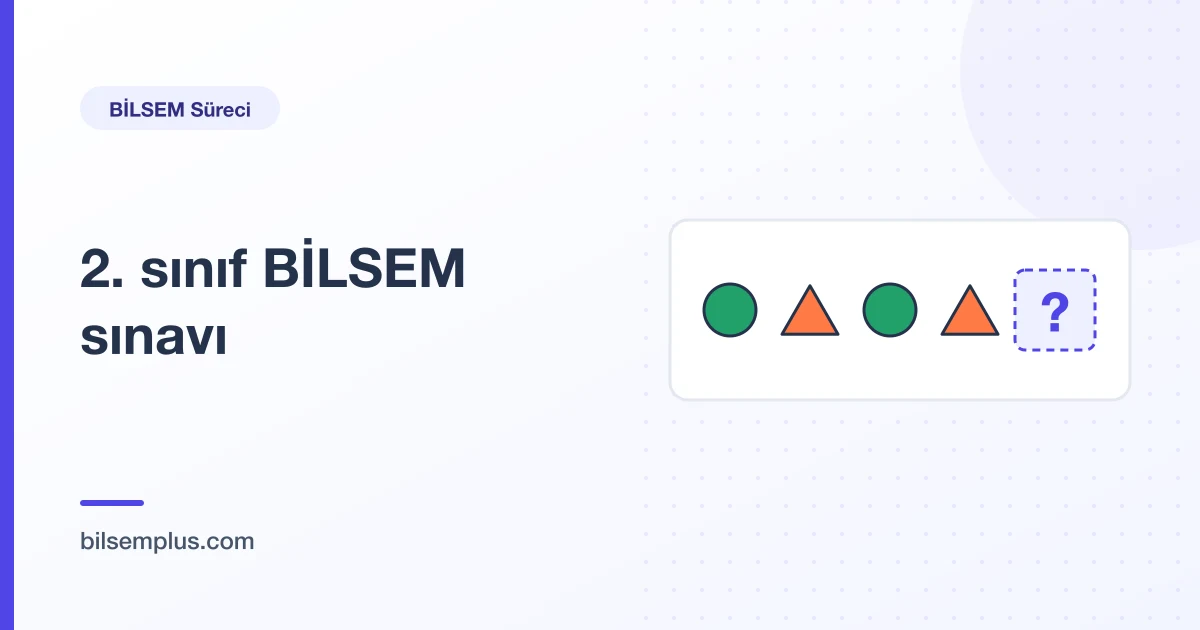İki değişkenli örüntü dizisi çizimi — 2. sınıf BİLSEM sınavı